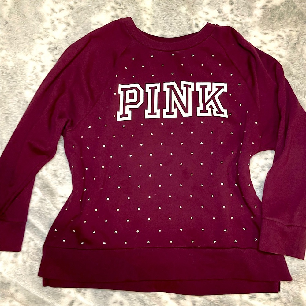 Victorias Secret PINK Rhinestone sweater